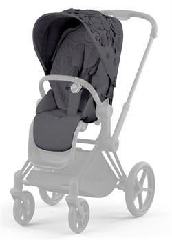Прогулочная коляска Cybex Priam IV Chrome Brown Simply Flowers Grey (Dream Grey) 228077711 - фото 100650