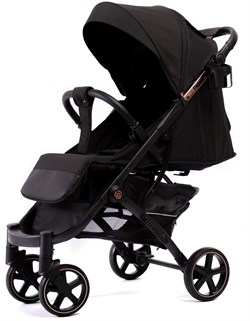 Прогулочная коляска Peppy Polo 2.0 rose black хром рама, сумка 116433614 - фото 102047