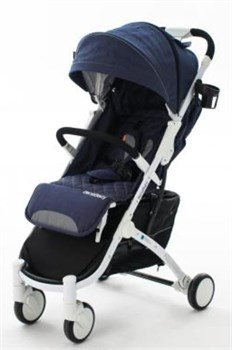 Детская прогулочная коляска BabyZz D200 джинс на белой раме 1984486647 - фото 105168