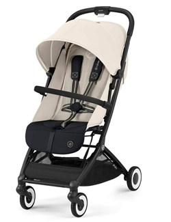 Прогулочная коляска Cybex Orfeo BLK Canvas White с дождевиком и бампером 604860501 - фото 105413