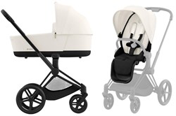 Коляска 2 в 1 Cybex Priam IV Matt Black complete Off White 1779587077 - фото 11016