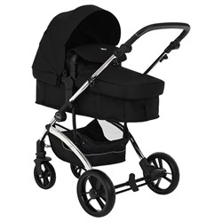 Коляска трансформер Pituso Mikki Black/Черный/Chrome 1503587272 - фото 112655