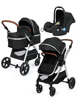 Детская коляска-трансформер 3 в 1 Tomix Sunny Jet black 598882838 - фото 113182