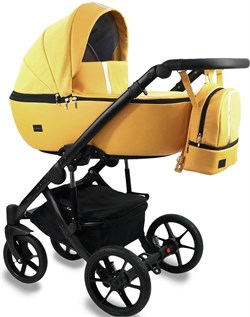 Детская коляска Bexa Air 2 в 1 08 желтая кожа+желтый 1142286500 - фото 11437