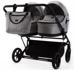 Детская коляска Adamex Leo Duo 2 в 1 TK01 (СВЕТЛО-СЕРЫЙ) 375287094 - фото 114800