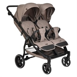 Детская прогулочная коляска для двойни Pituso Duocity PU 2023 Cappuccino/Капучино 406513937 - фото 114829