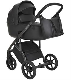 Детская коляска Roan Bass Next Кожа 2 в 1 RN088/1 Black/Black 2028773166 - фото 12291