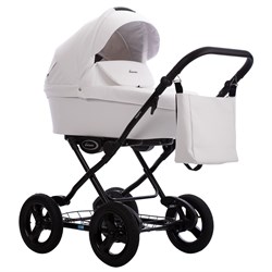 Детская коляска AroTeam Teramo Prima 2 в 1 01 белая кожа 1038436887 - фото 12567