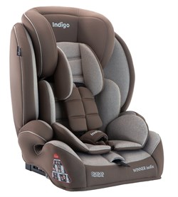 Автокресло Indigo Winner Isofix YB706B бежевый-коричневый 2010468519 - фото 131260