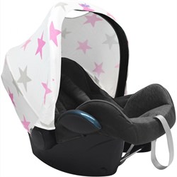 Капюшон для автокресла Xplorys DOOKY Hoody Pink Stars 84276036 - фото 134281