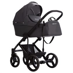 Детская коляска Bebetto Magnum Light Pro 2 в 1 04 т.серая кожа 617559136 - фото 15052