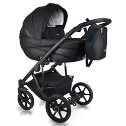 Детская коляска Bexa Ideal 2 в 1 ID 11G черный+черная кожа 594888141 - фото 22722