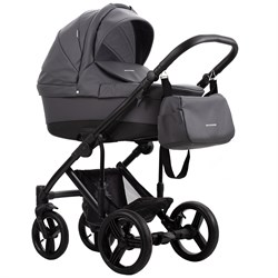 Детская коляска Bebetto Magnum Prima 2 в 1 03 т.серая кожа 788942940 - фото 22876