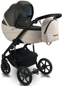 Детская коляска Bexa Ideal 2 в 1 ID 08 черный+бежевая кожа 12544819 - фото 22897