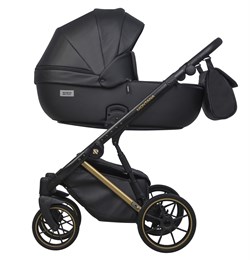 Детская коляска Riko Basic Montana Premium Gold 2 в 1 02 Black 194732478 - фото 23534