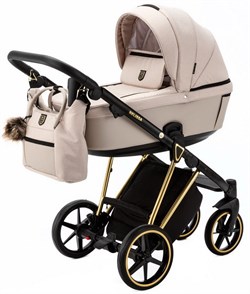 Детская коляска Adamex Belissa Special Edition 2 в 1 B-PS560 (СВ.БЕЖ ЗОЛОТ.РАМ) 397544599 - фото 24127