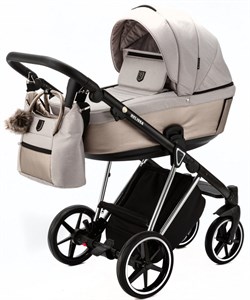 Детская коляска Adamex Belissa Special Edition 2 в 1 B-PS584 (СВ.БЕЖ С БЛЁСТ ХРОМ.РАМ) 846240323 - фото 24140