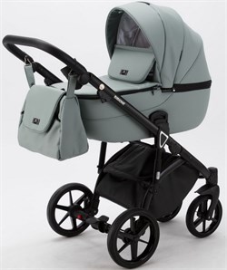 Детская коляска Adamex Bibione Deluxe 2 в 1 BI-SA20 (СЕРО-ЗЕЛЕН+СЕРО-ЗЕЛЕН.ПЕРФ.КОЖА) 558837928 - фото 24327