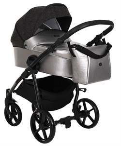 Детская коляска Tutis Novo Reflective 2 в 1 1142289 Кожа Pearl Metalic/Black Reflective Print 1577930314 - фото 25006