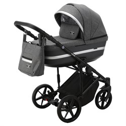 Детская коляска Adamex Rimini 2 в 1 Ri11-LUX (Т.СЕР.БЛЕСТКИ+Т.СЕР.КОЖА+СЕРЕБР.ОТДЕЛКА) 882261159 - фото 25076