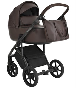 Детская коляска Roan Bass Next Кожа 2 в 1 RN087/1 Chocolate/Black 1756675234 - фото 25436