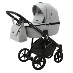 Детская коляска Adamex Bibione Deluxe 2 в 1 BI-SA03 (СВ.СЕРАЯ КОЖА) 1175365098 - фото 26236