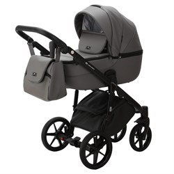 Детская коляска Adamex Bibione Deluxe 2 в 1 BI-SA04 (СЕРАЯ КОЖА) 2120060106 - фото 26244