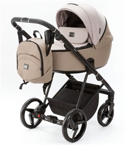 Детская коляска Adamex Blanc 2 в 1 BL-PS140 LUX (СВ. БЕЖ. + БЕЖ. КОЖА) 1701285425 - фото 26531