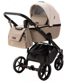 Детская коляска Adamex Nola Deluxe 2 в 1 N-SD113 (СВ.БЕЖ.КОЖА + Т.БЕЖ.КОЖА) 1833138483 - фото 26797