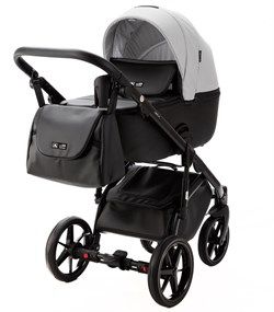 Детская коляска Adamex Nola Deluxe 2 в 1 N-SD107 (СВ.СЕР.КОЖА + ЧЕРН.КОЖА) 313065382 - фото 26833