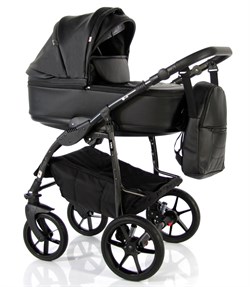 Детская коляска Sevillababy Uno 2 в 1 чёрный экокожа 787923215 - фото 27035