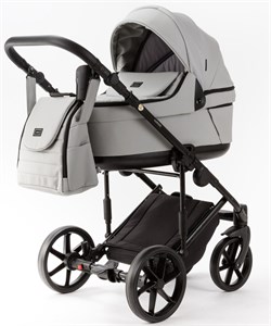 Детская коляска Adamex Locco Light Deluxe 2 в 1 LL-SA03 (СВ.СЕРАЯ КОЖА) 62888891 - фото 28611