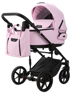 Детская коляска Adamex Zico Deluxe 2 в 1 Z-SA16 РОЗОВ. ЗЕФИР КОЖА 781444996 - фото 28833