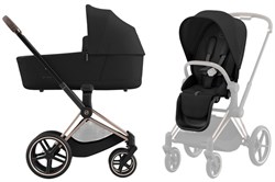 Коляска 2 в 1 Cybex Priam IV Rosegold complete Sepia Black 1568769330 - фото 3256