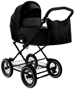 Детская коляска Roan Bass Next Classic Кожа d12 2 в 1 RCL300/1 Black 1177486446 - фото 33317