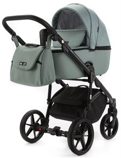 Детская коляска Adamex Nola 2 в 1 N-PS122 TIP (СЕРО-ЗЕЛЕН+СЕРО-ЗЕЛЕН. КОЖА) 33684794 - фото 33354