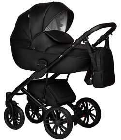 Детская коляска Indigo Mio Eco 2 в 1 01 черная кожа 1256465178 - фото 34697