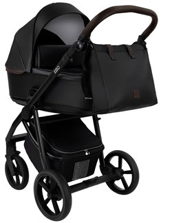 Детская коляска Roan Esso 2025 Кожа 2 в 1 ESSK/210/1 Black /Black/руч.Тем.коричневый 451255548 - фото 35245