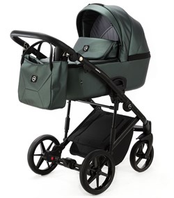 Детская коляска Adamex Mobi Deluxe 2 в 1 M-SM15 (Т.ЗЕЛЕНАЯ ПЕРЛ. КОЖА) 1725456065 - фото 36145