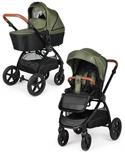 Детская коляска 2 в 1 Tomix Walker LUX GREEN+SHINNY BLACK 2076713865 - фото 37677