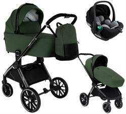 Детская коляска Pituso Mayla Luxury 3 в 1 с автокреслом Baesa Forest Green 673337052 - фото 38248