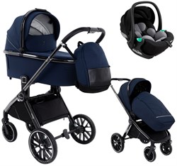 Детская коляска Pituso Mayla Lux 3 в 1 с автокреслом Baesa Moonless Mood 1941845990 - фото 39485