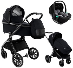 Детская коляска Pituso Mayla Lux 3 в 1 с автокреслом Baesa Black 79794057 - фото 39540