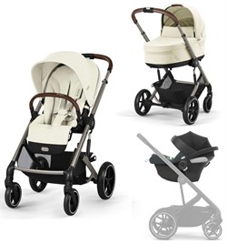 Коляска Cybex Balios S Lux TPE 2025 Aton B2 i-Size Volcano Black 3 в 1 Seashell Beige 1320847099 - фото 39876
