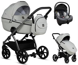 Детская коляска Tutis Uno 5 Plus Essential collection 3 в 1 с автокреслом Elo Lux EduSky Grey 1402142 Risso 1919102200 - фото 39993