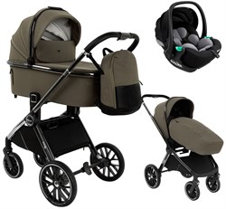 Детская коляска Pituso Mayla Lux 3 в 1 с автокреслом Baesa Mocca 903307388 - фото 40236