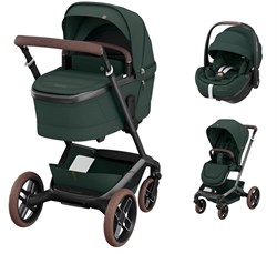 Детская коляска Maxi-Cosi Fame 3 в 1 с автокреслом Pebble 360 Pro Twillic Green/зеленый 1011500126 - фото 40297