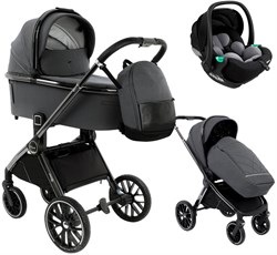 Детская коляска Pituso Mayla Lux 3 в 1 с автокреслом Baesa Dark Grey 1819772405 - фото 40383