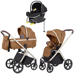 Коляска Carrello Vector CRL-6550 Nova DK791 Grey Line с базой Isofix 3 в 1 Coral Beige 121307664 - фото 40414