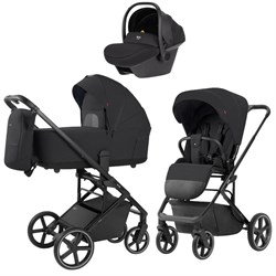Коляска Carrello Alfa CRL-6522 2025 Nova DK791 Black Line 3 в 1 Rock Black 1814064100 - фото 40891